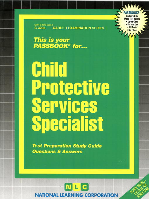 Title details for Child Protective Services Specialist by National Learning Corporation - Available